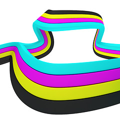 Image showing CMYK ribbon