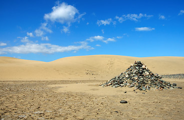 Image showing Stones in the desert