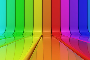 Image showing Rainbow swatch