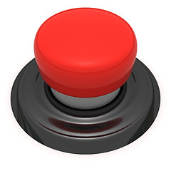 Image showing Big red button