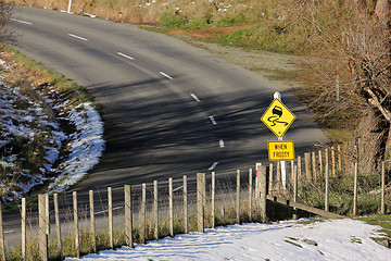 Image showing Slippery in frost