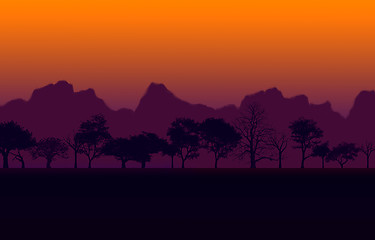 Image showing African Sunset