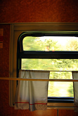 Image showing Train wagon window