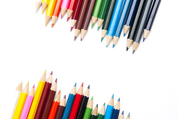 Image showing Colorful crayons