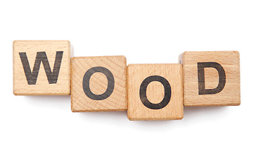 Image showing Wooden blocks