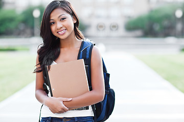 Image showing Asian college student