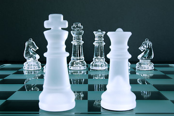 Image showing Chess King Queen Knights