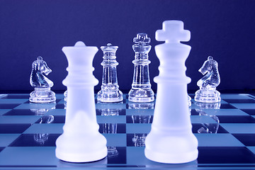 Image showing Chess King Queen Knights