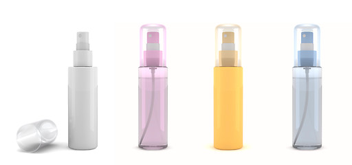 Image showing Bottles of perfume