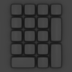 Image showing Black keypad