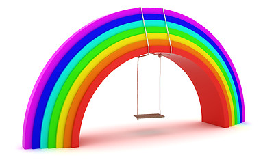 Image showing Rainbow swing