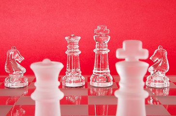 Image showing Chess King Queen Knights