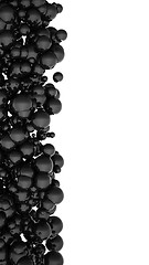 Image showing Black spheres