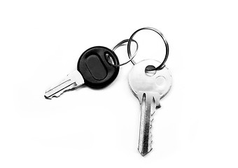 Image showing keys on white