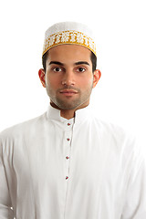 Image showing Middle eastern man wearing cultural dress