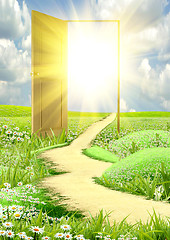 Image showing open door