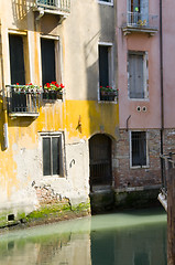 Image showing canal scene  Venice Italy