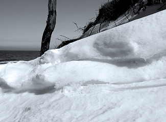 Image showing bank of snow;