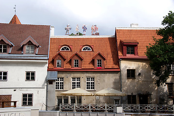 Image showing Buildings in old Tallinn