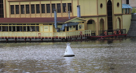 Image showing buoy on the River