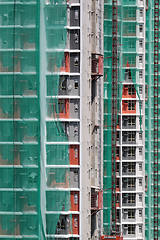 Image showing Construction site of private apartments 