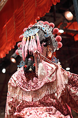 Image showing chinese dummy opera, looking after the stage 