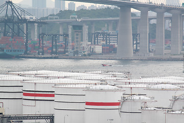 Image showing gas container and bridge 