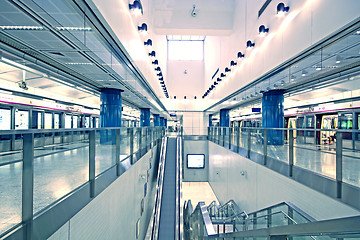 Image showing train station platform