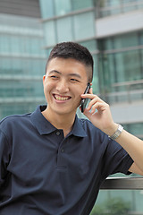 Image showing man on phone