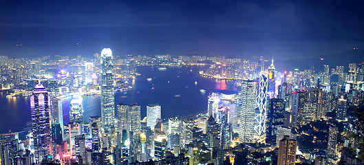 Image showing hongkong night