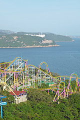 Image showing Amusement park rides 