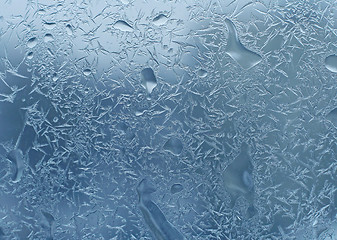 Image showing frost and water drops