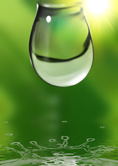 Image showing Water drops