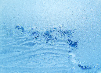 Image showing blue frosty natural pattern