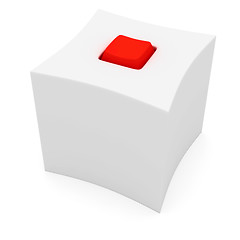 Image showing Box with red key