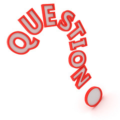 Image showing Big question mark