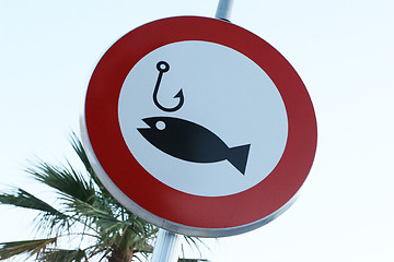 Image showing No fishing