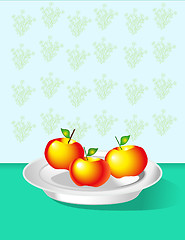 Image showing  ripe apples on the table