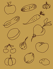 Image showing Vegetables and fruit