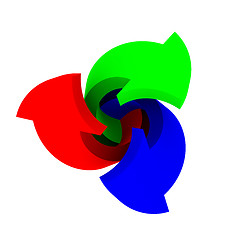 Image showing RGB twirl