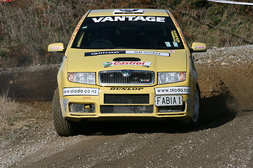 Image showing Skoda rally car