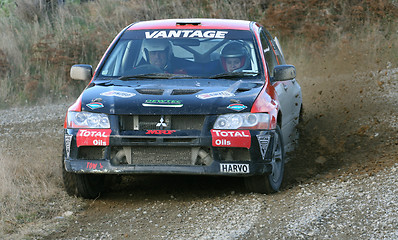 Image showing Mitsubishi rally car.