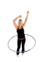 Image showing Girl Hooping