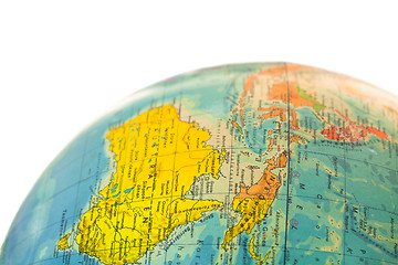 Image showing Australia on a globe