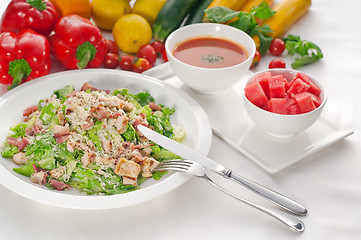 Image showing fresh caesar salad