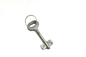 Image showing A vintage worn-out key