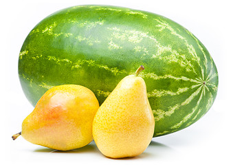 Image showing Watermelon and pears.