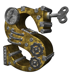 Image showing steampunk letter s