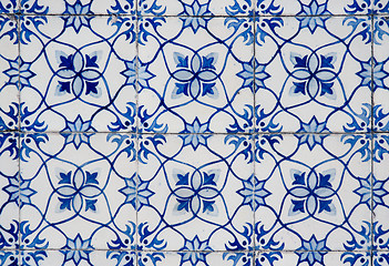 Image showing Ornamental old typical tiles