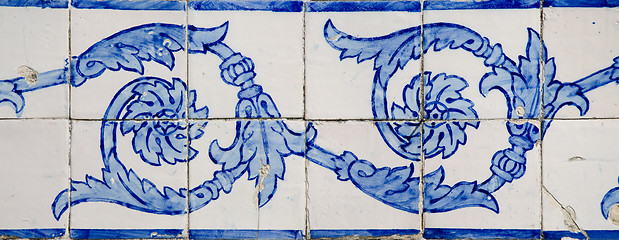 Image showing Ornamental old typical tiles